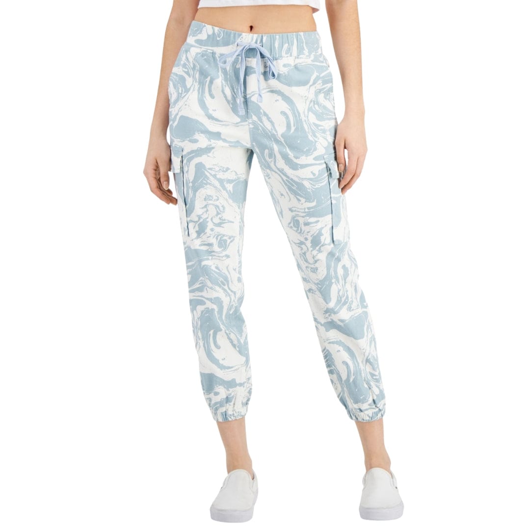 TINSELTOWN M / Multi-Color TINSELTOWN - Printed Utility Jogger Pants