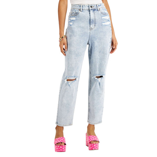 TINSELTOWN Womens Bottoms S / Blue TINSELTOWN - ' Ripped Jeans