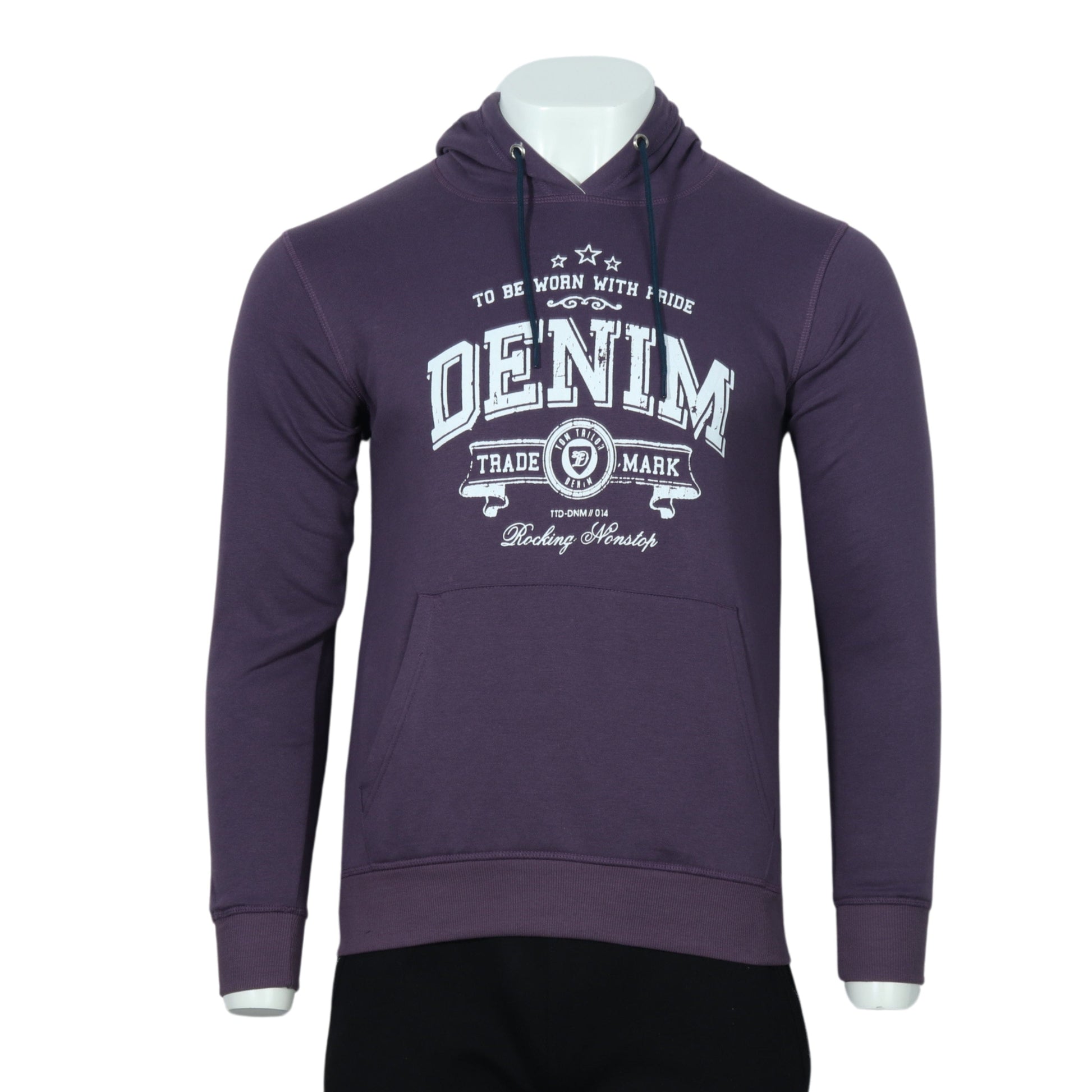 TOM TAILOR Mens Tops M / Purple TOM TAILOR - Graphic logo MENS hoody