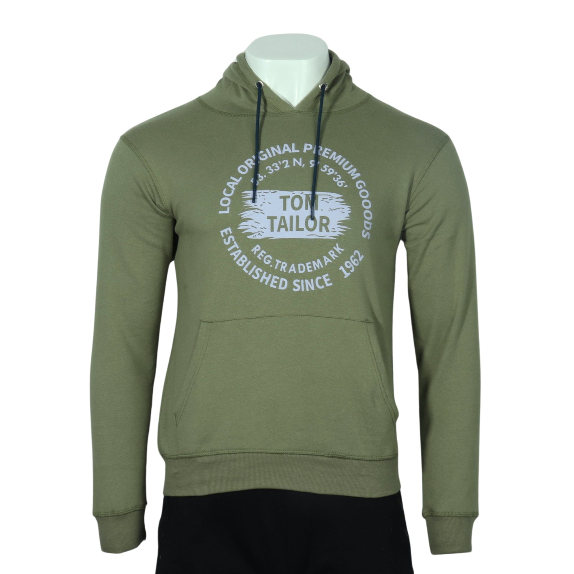 TOM TAILOR Mens Tops M / Light Green TOM TAILOR - Hoody with logo men