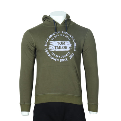 TOM TAILOR Mens Tops M / Dark Green TOM TAILOR - Hoody with logo men