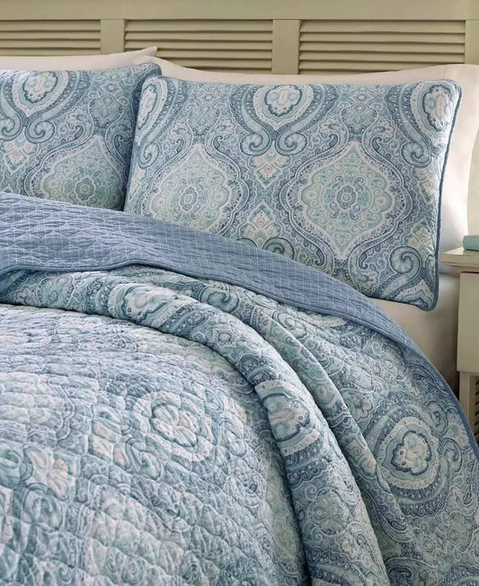 TOMMY BAHAMA Comforter/Quilt/Duvet King / Multi-Color TOMMY BAHAMA - Turtle Cove Quilt Set