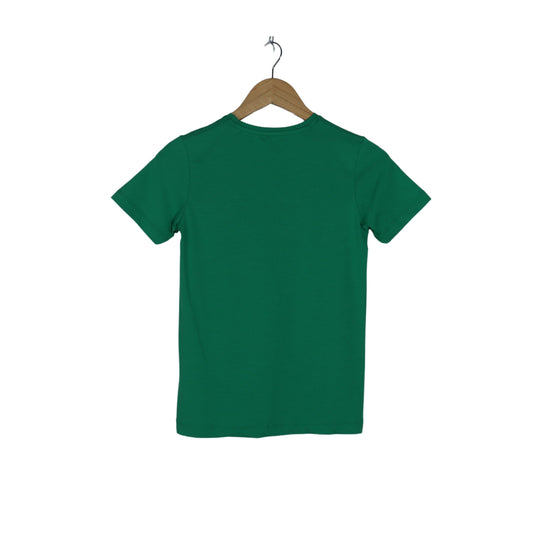 TOMMY LIFE Boys Tops M / Green TOMMY LIFE - Kids - Printed Front Logo T-shirt