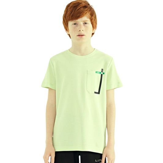 TOMMY LIFE Boys Tops TOMMY LIFE - Pocket Detailed O Neck Standard T-shirt