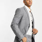 TOPMAN Mens Jackets XL / Grey TOPMAN - Super Skinny Suit Jacket