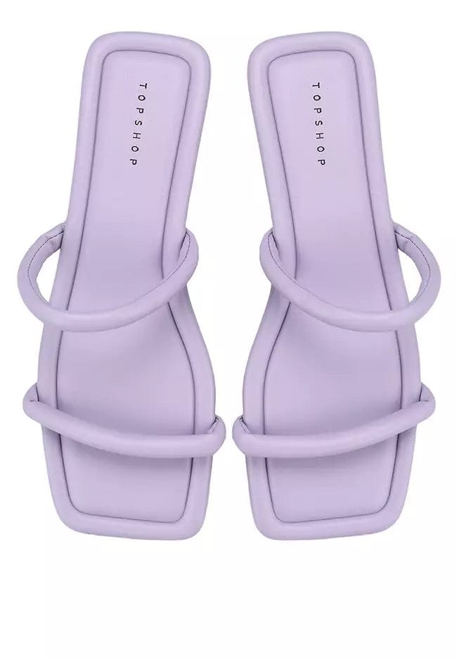 TOPSHOP Womens Shoes 38.5 / Purple TOPSHOP - Polly Tubular Double Strap Sandals