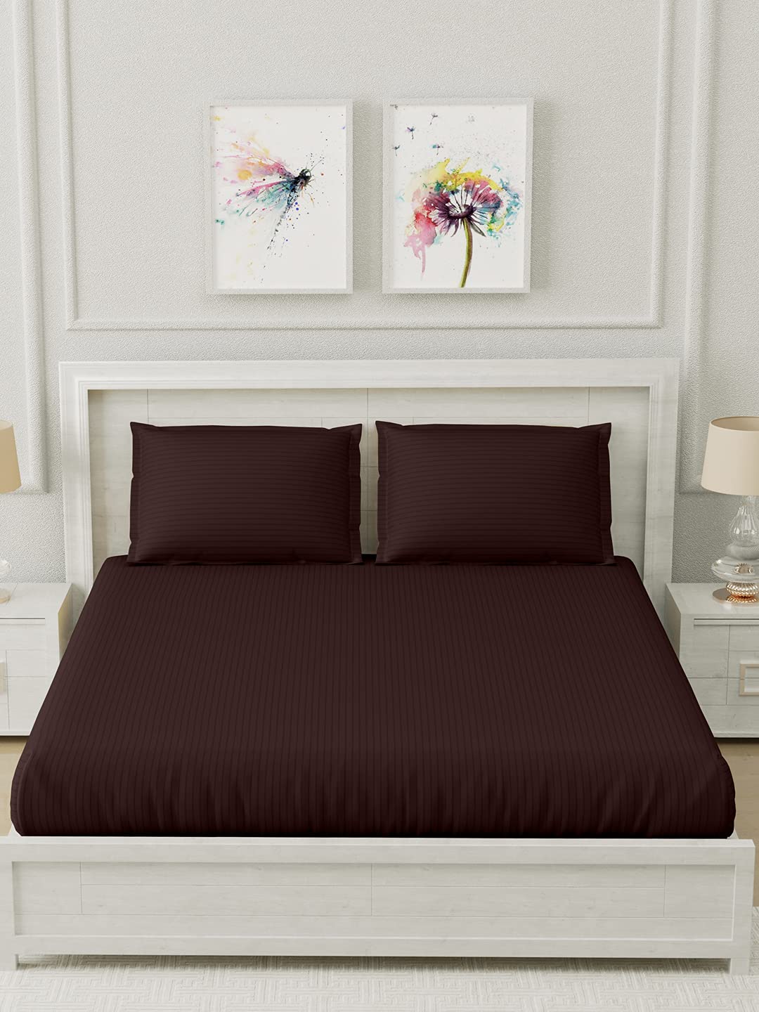 TRIDENT Bedsheets Full / Brown TRIDENT - Soft & Plush