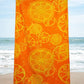TRIDENT Towels Orange TRIDENT - Orange Printed Beach Towel