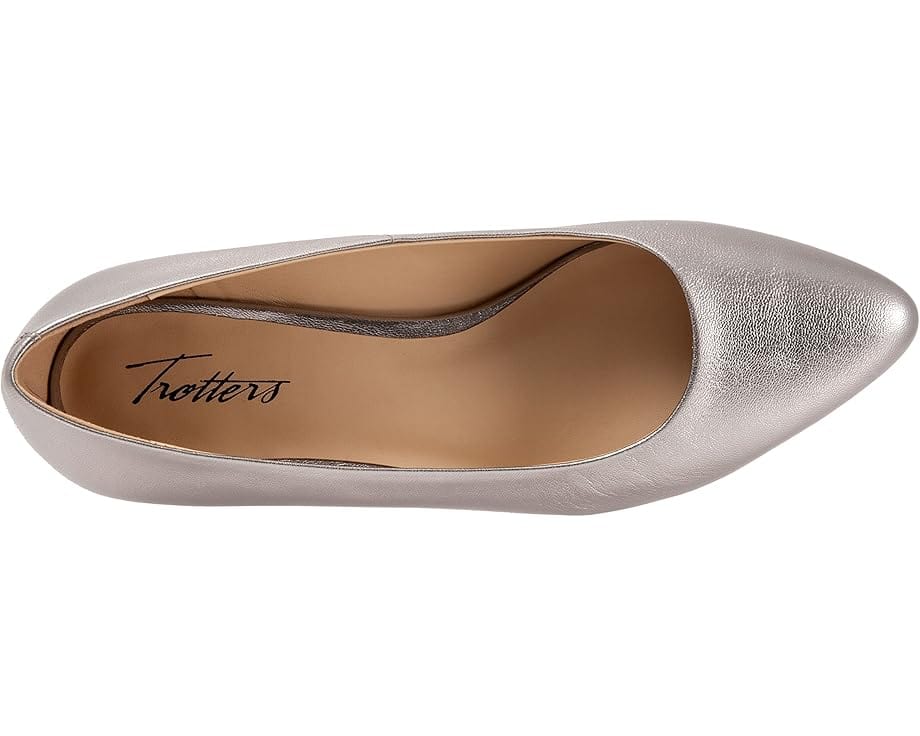 TROTTERS Womens Shoes 39.5 / Silver TROTTERS - Silver Heel Flat Shoes