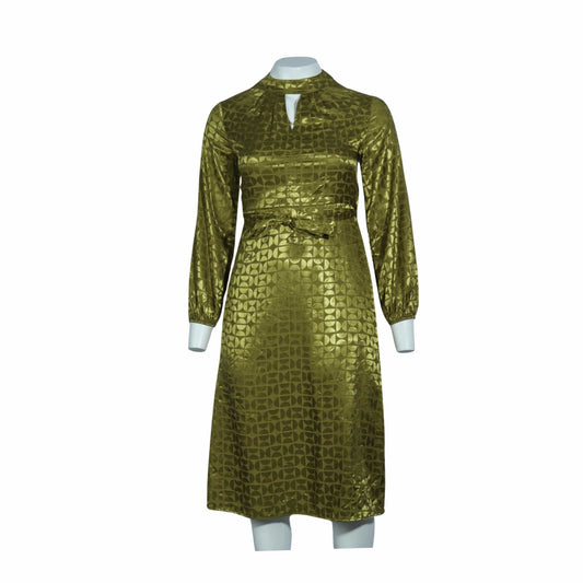 TU Womens Dress L / Green TU - Satin Boho Long Sleeve Occasion Holiday DRess