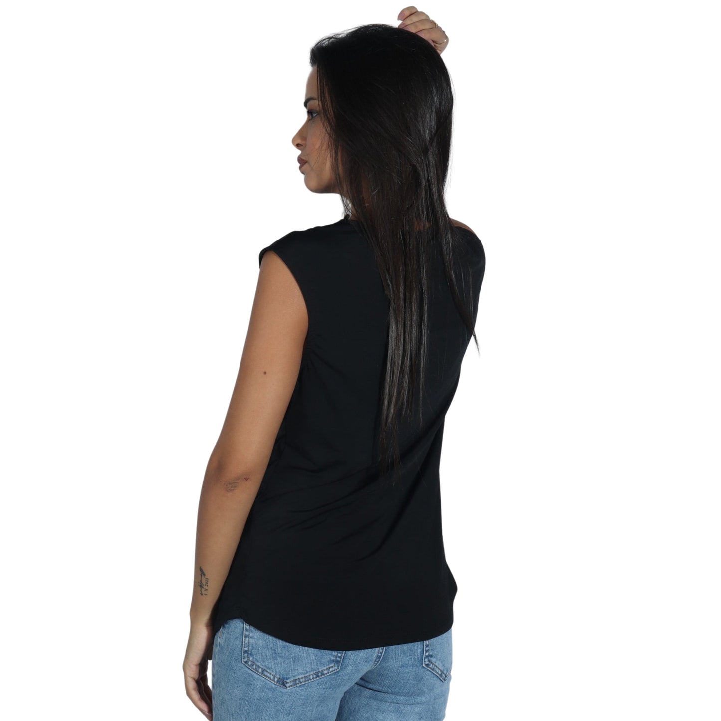 TU Womens Tops L / Black TU - V Neck Blouse