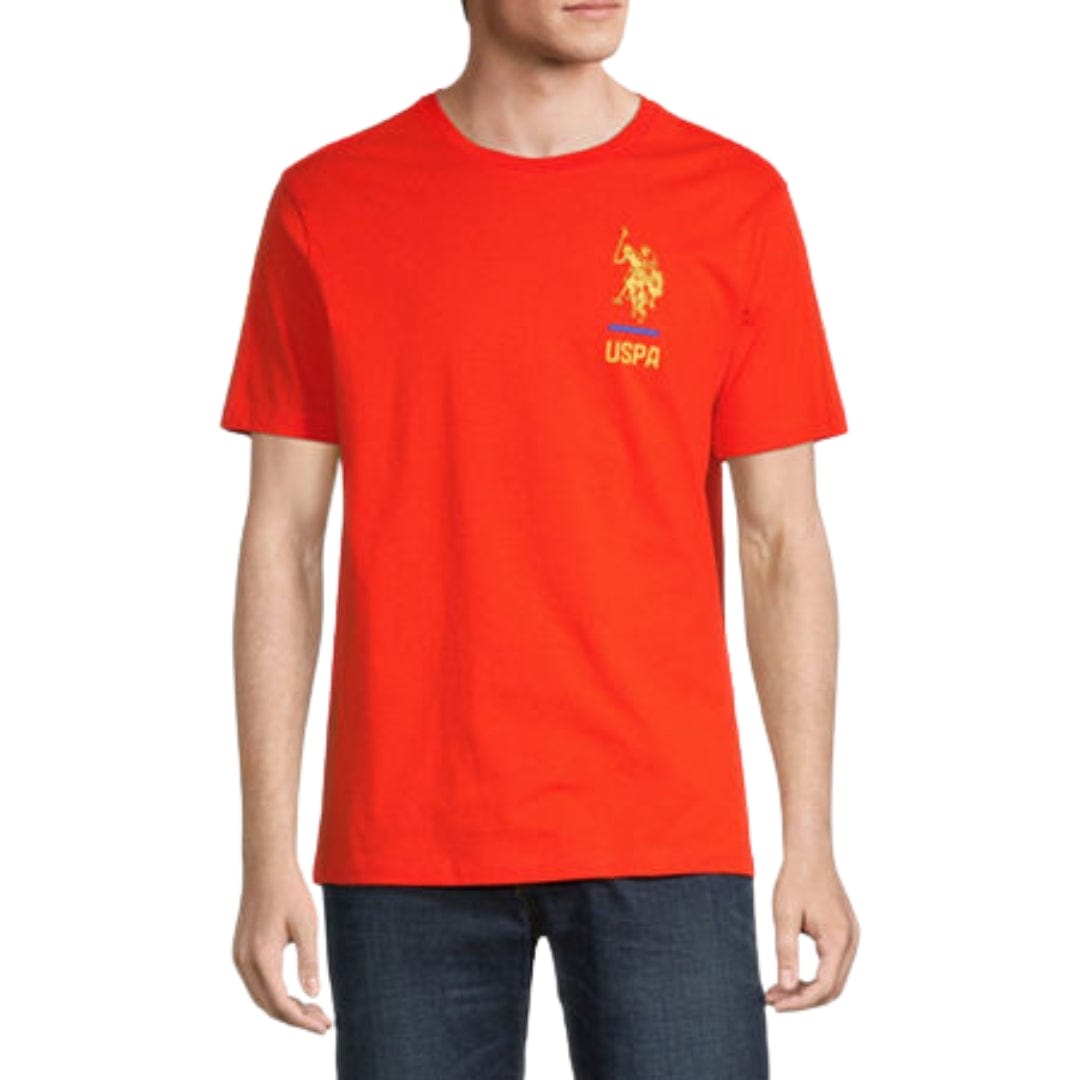 U.S. POLO ASSN. Mens Tops S / Orange U.S. POLO ASSN. - Crew Neck Classic Fit T-Shirt