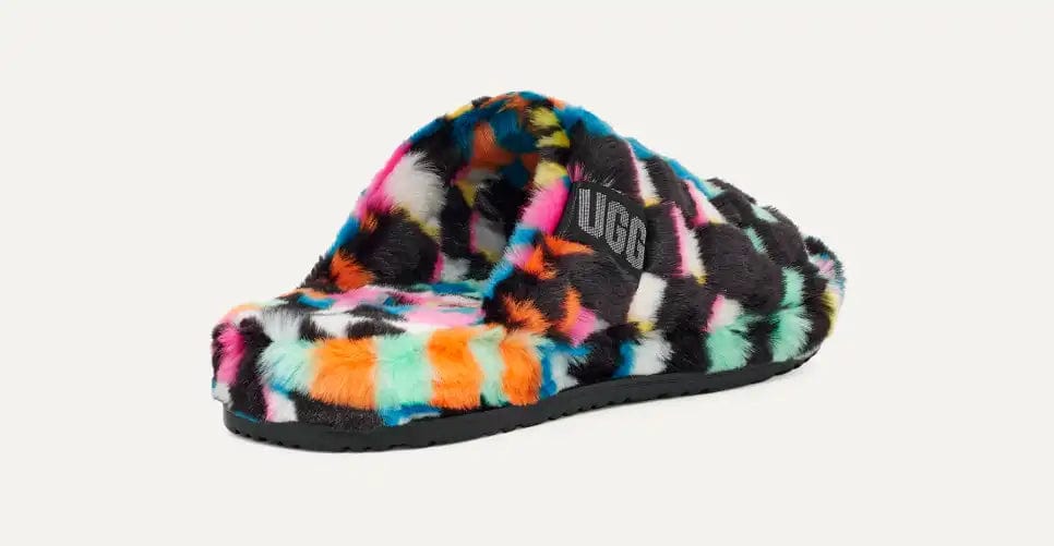 UGG Mens Shoes 43 / Multi-Color UGG - Fluff yeah checkered slipper