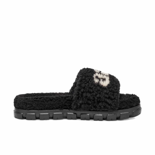 UGG Women Shoes 40 / Black UGG - Cozetta curly graphic slipper