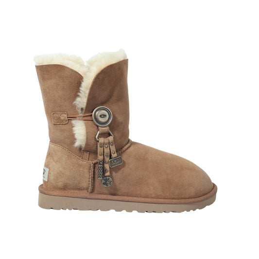 UGG Womens Shoes 38 / Beige UGG - Button charms boots