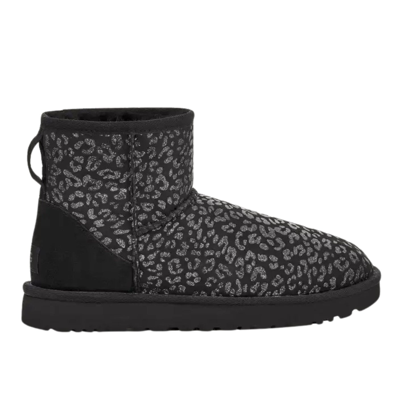 UGG Womens Shoes 38 / Black UGG - Classic Mini Snow Leopard