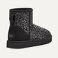 UGG Womens Shoes 38 / Black UGG - Classic Mini Snow Leopard