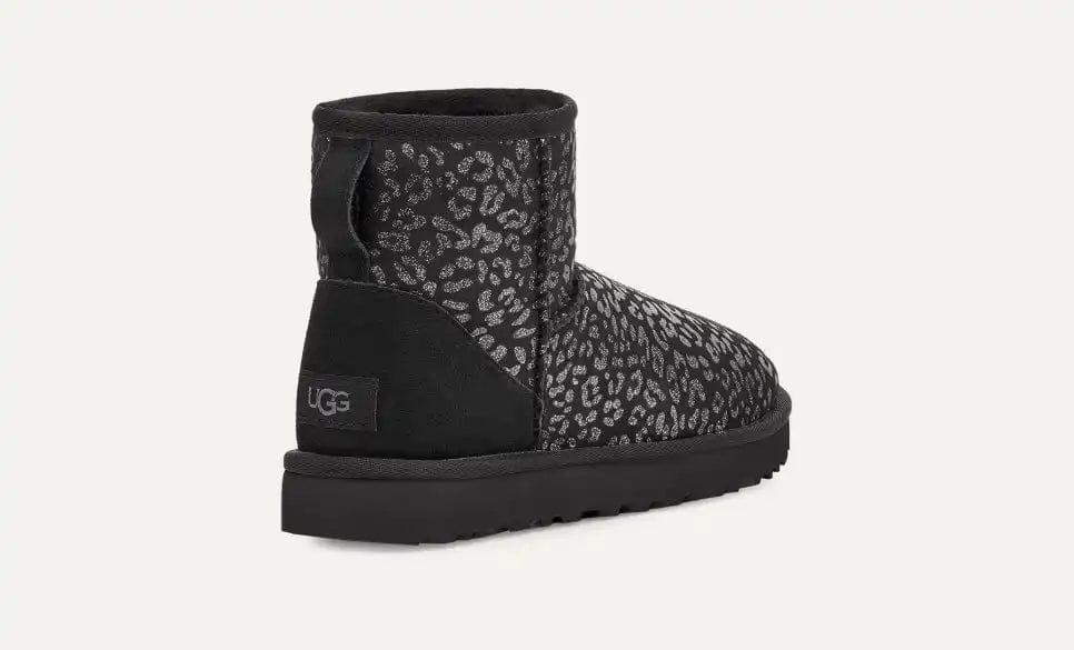 UGG Womens Shoes 38 / Black UGG - Classic Mini Snow Leopard