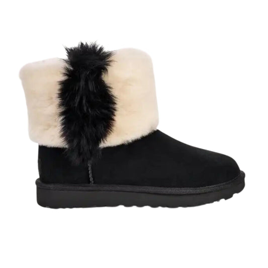 UGG Womens Shoes 39 / Black UGG -  Classic Mini Wisp Boot