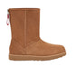 UGG Womens Shoes 38 / Brown UGG - Classic Short Logo Zip Boot