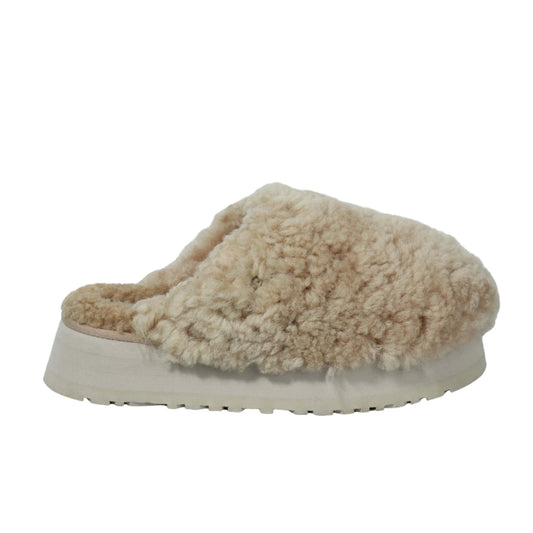 UGG Womens Shoes 38 / Beige UGG - Curly fur Slippers