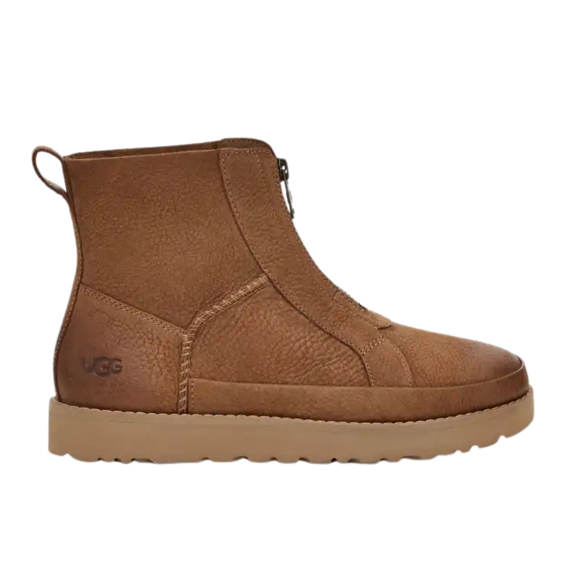 UGG Womens Shoes 38 / Brown UGG - Deconstructed Front Zipper boots