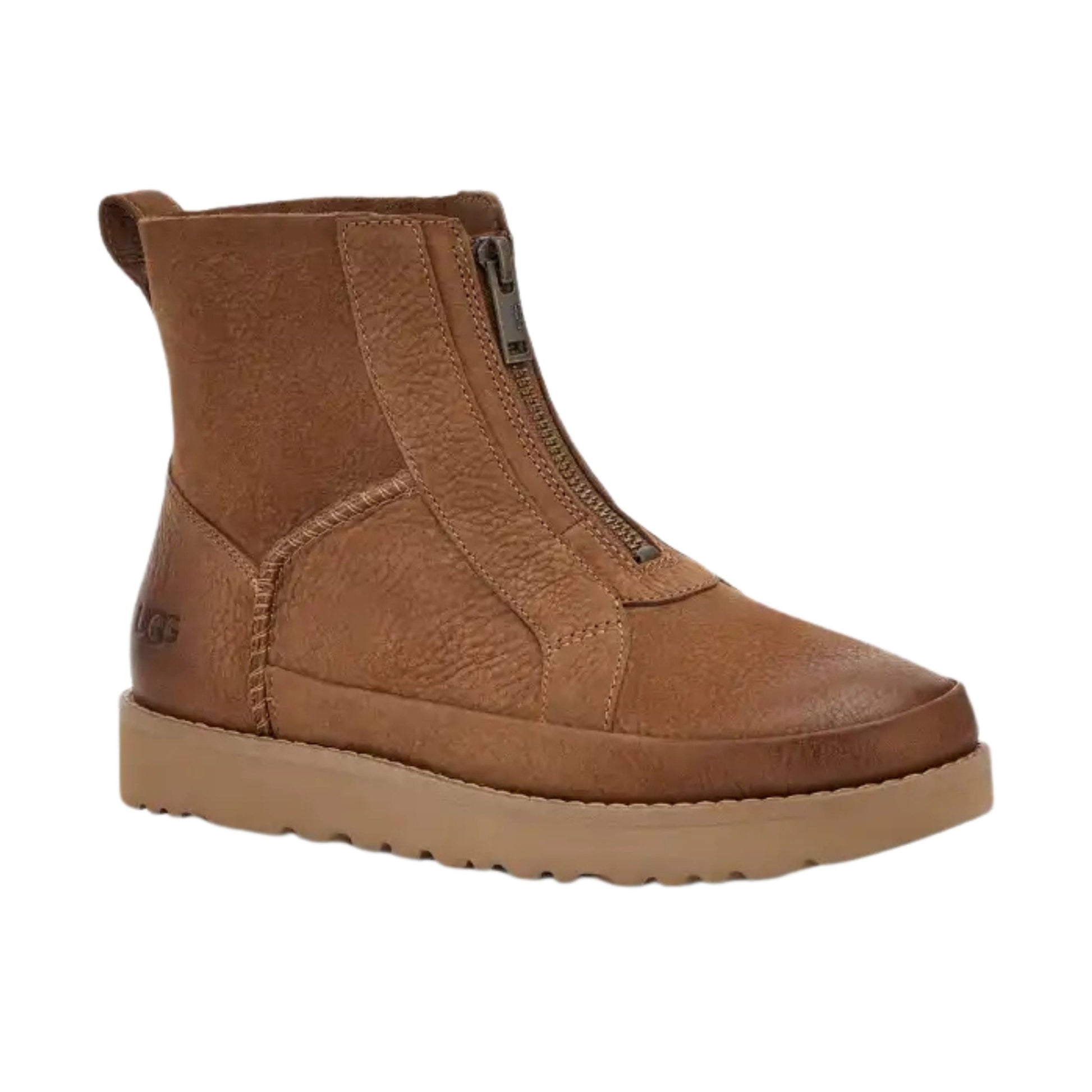 UGG Womens Shoes 38 / Brown UGG - Deconstructed Front Zipper boots