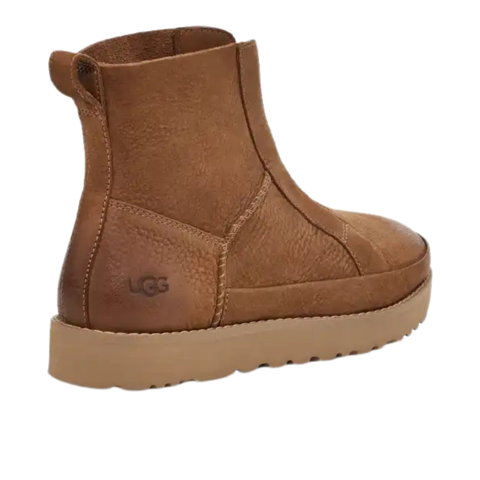 UGG Womens Shoes 38 / Brown UGG - Deconstructed Front Zipper boots