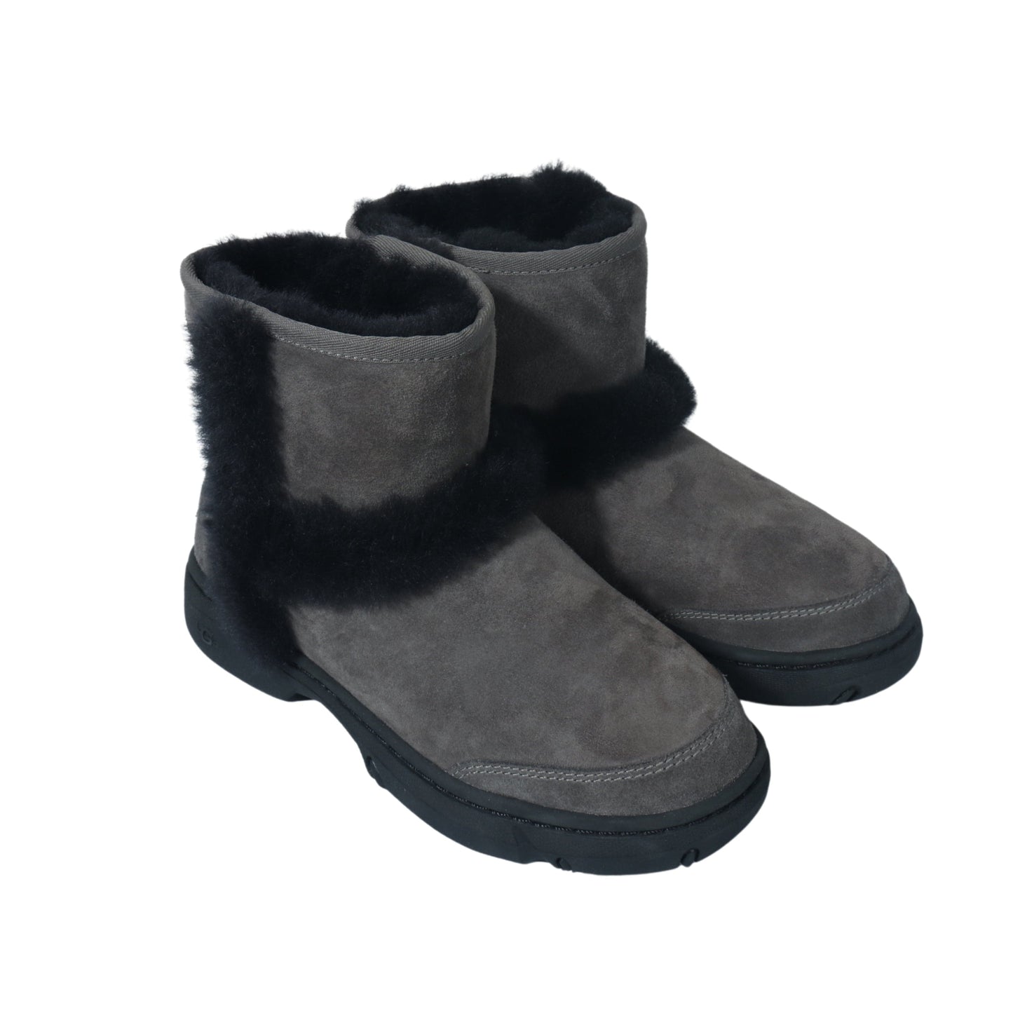 UGG Womens Shoes 38 / Grey UGG - Faux fur Faux suede booties