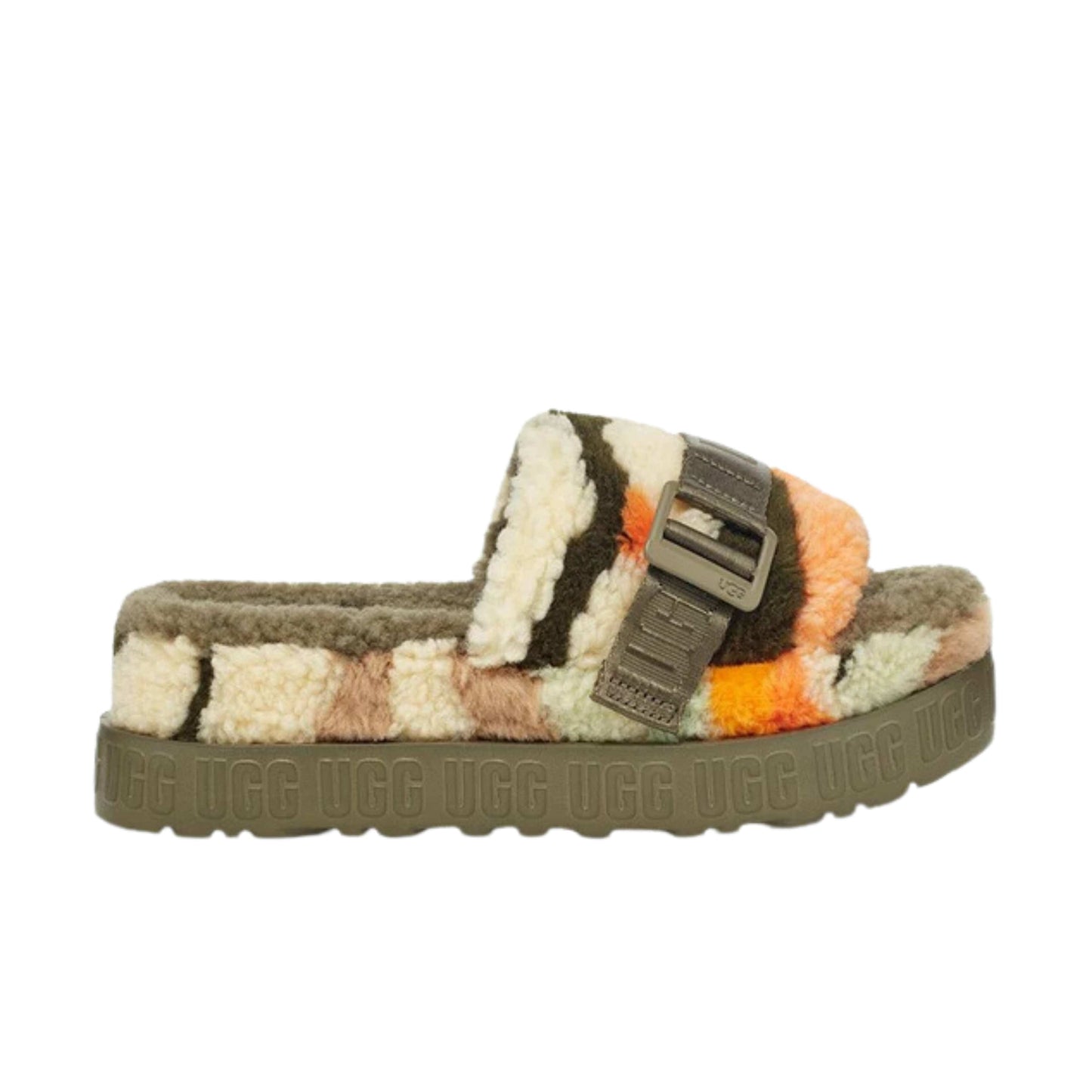 UGG Womens Shoes 38 / Multi-Color UGG - Fluffita Cali Collage Slipper