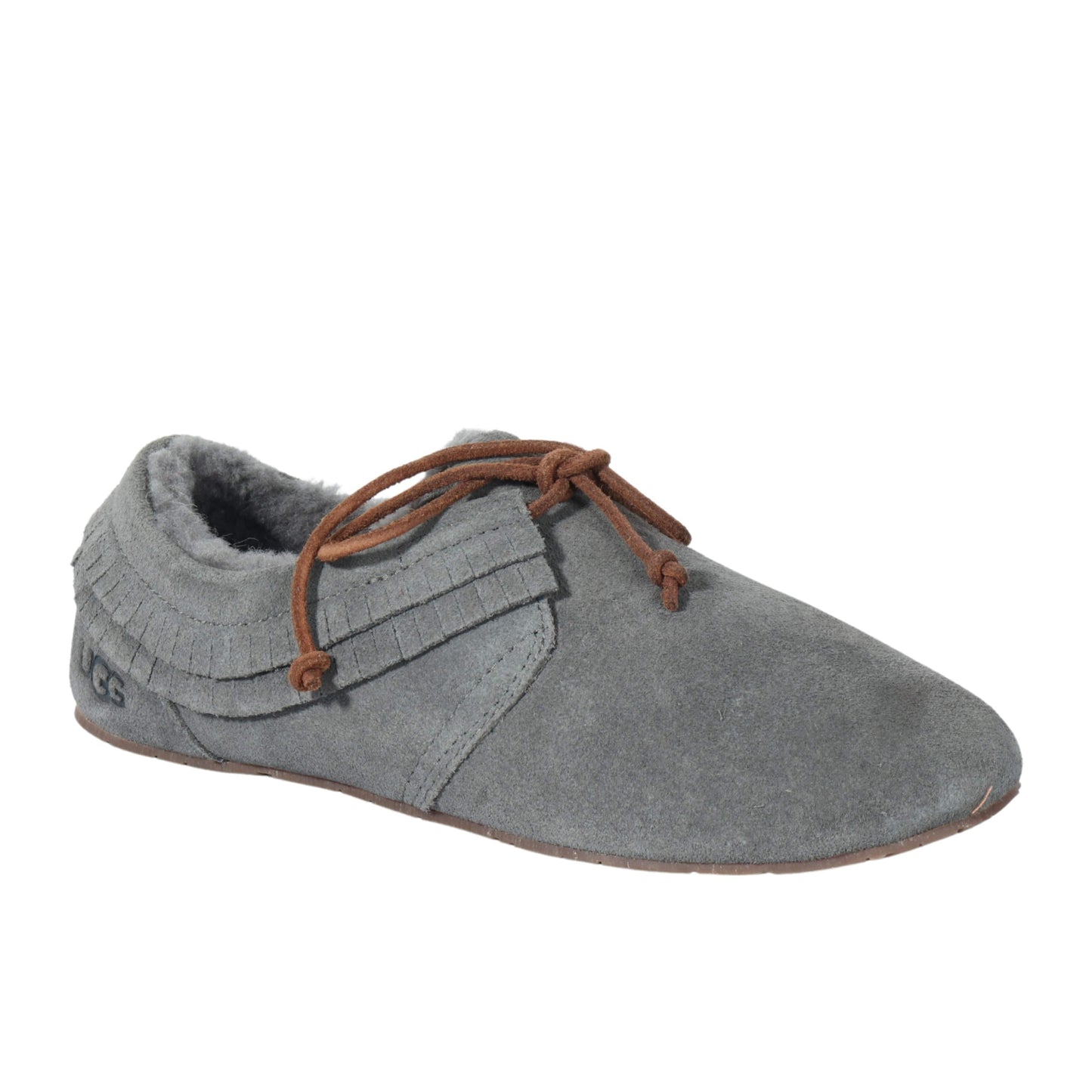 UGG Womens Shoes 38 / Grey UGG - Fringe slippers