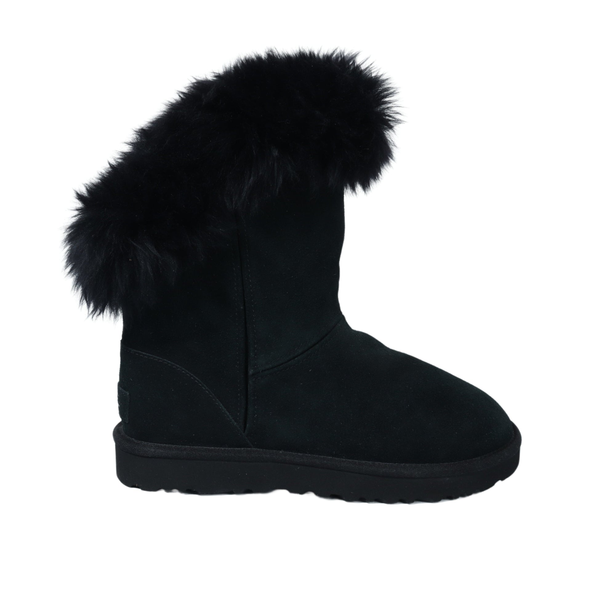 UGG Womens Shoes 38 / Black UGG - Fur slope boots