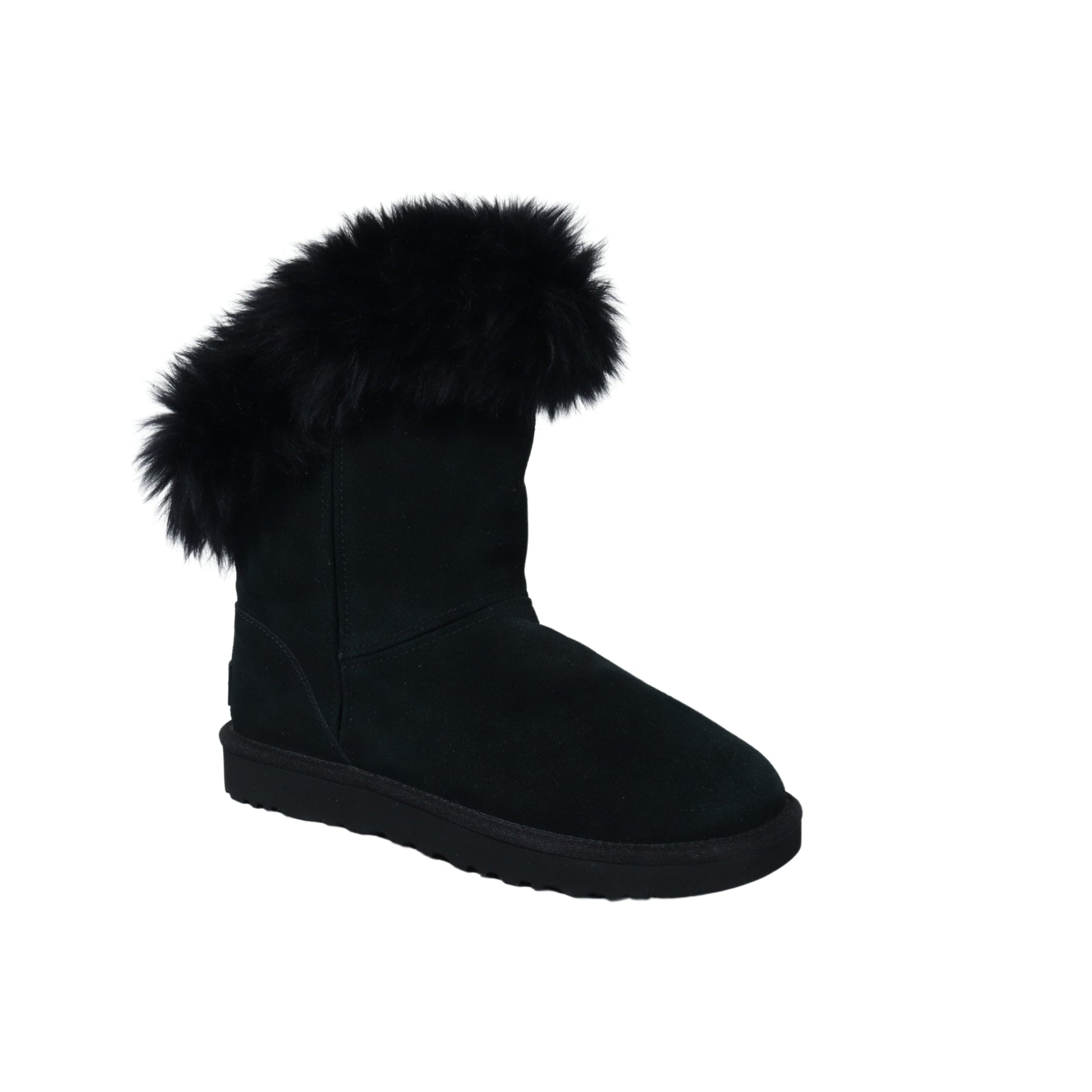 UGG Womens Shoes 38 / Black UGG - Fur slope boots