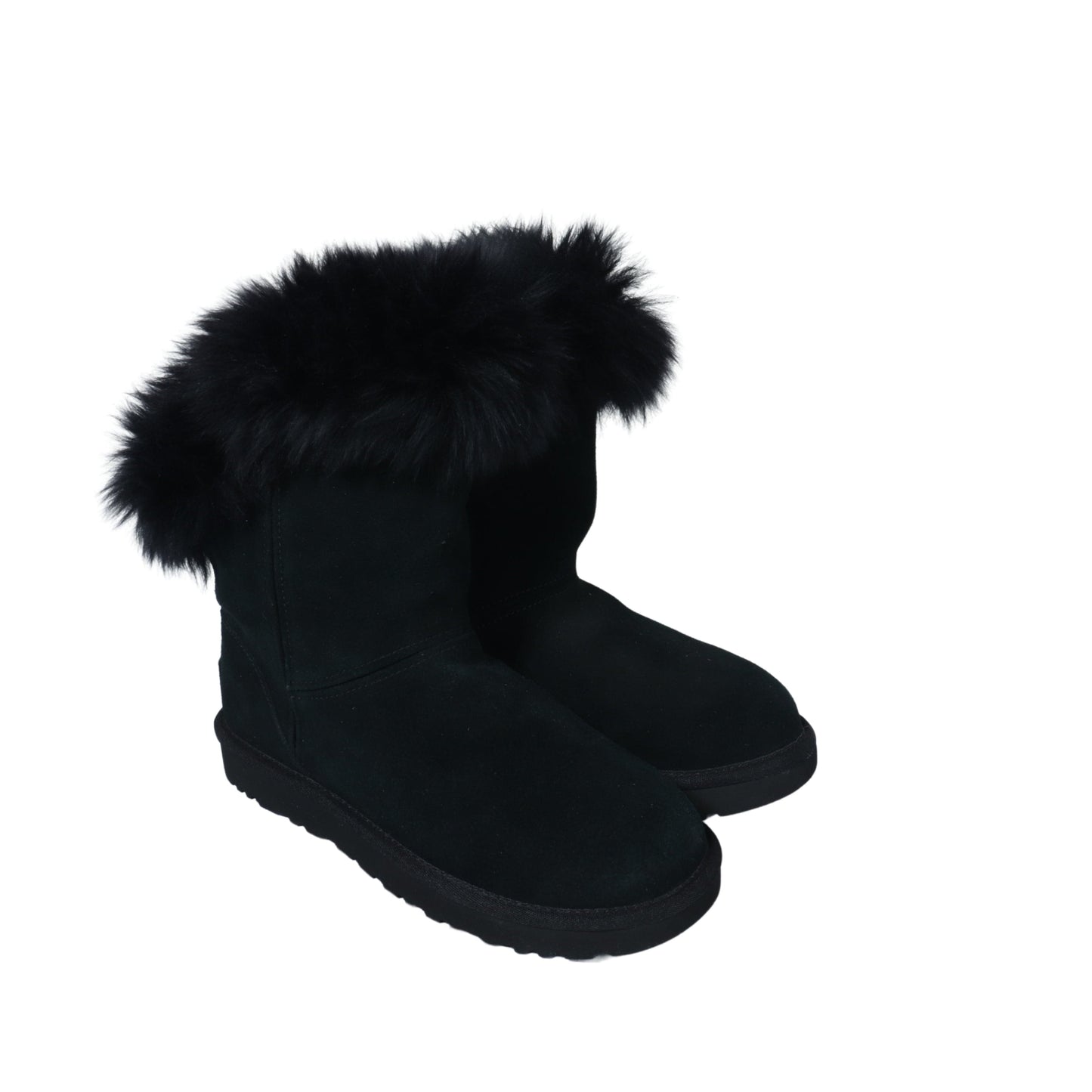 UGG Womens Shoes 38 / Black UGG - Fur slope boots