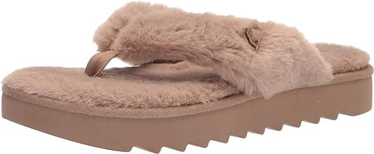 UGG Womens Shoes 38 / Beige UGG -  Furr-ee Flip-Flop