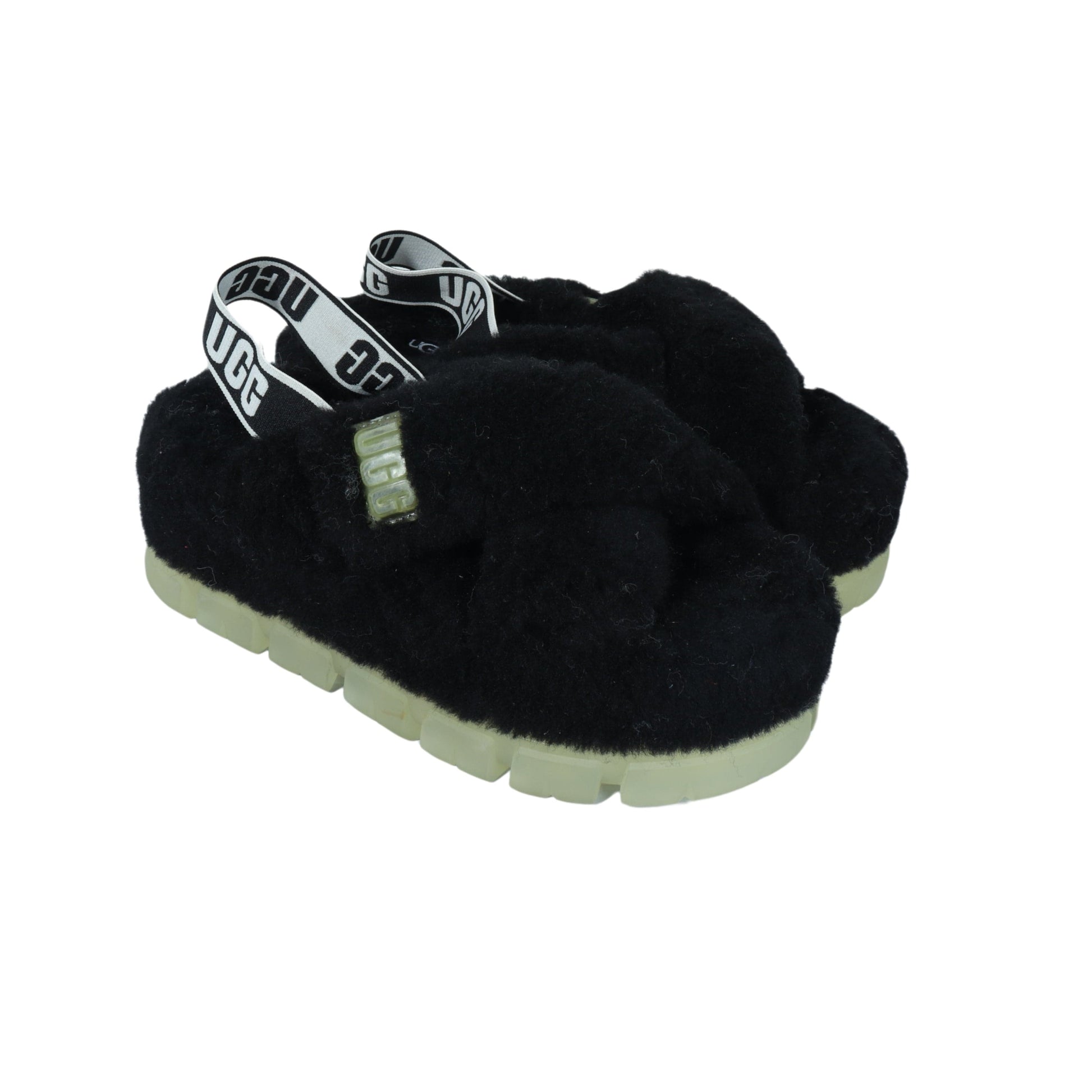 UGG Womens Shoes 38 / Black UGG - Heel Slipper