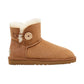 UGG Womens Shoes 38 / Brown UGG - Mini Bailey Button  Shoes