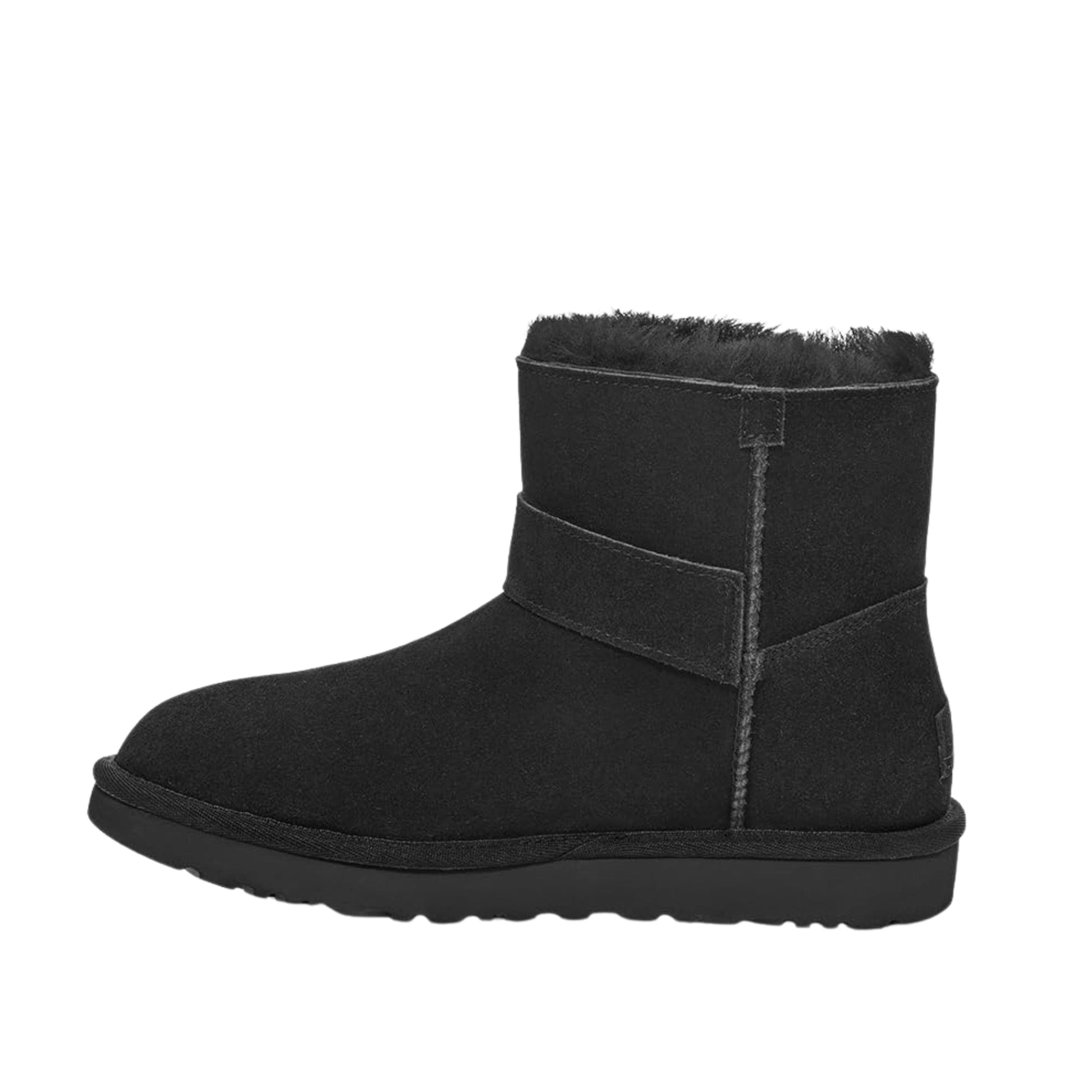 UGG Womens Shoes 38 / Black UGG - Mini Bailey Graphic Logo Strap Boot