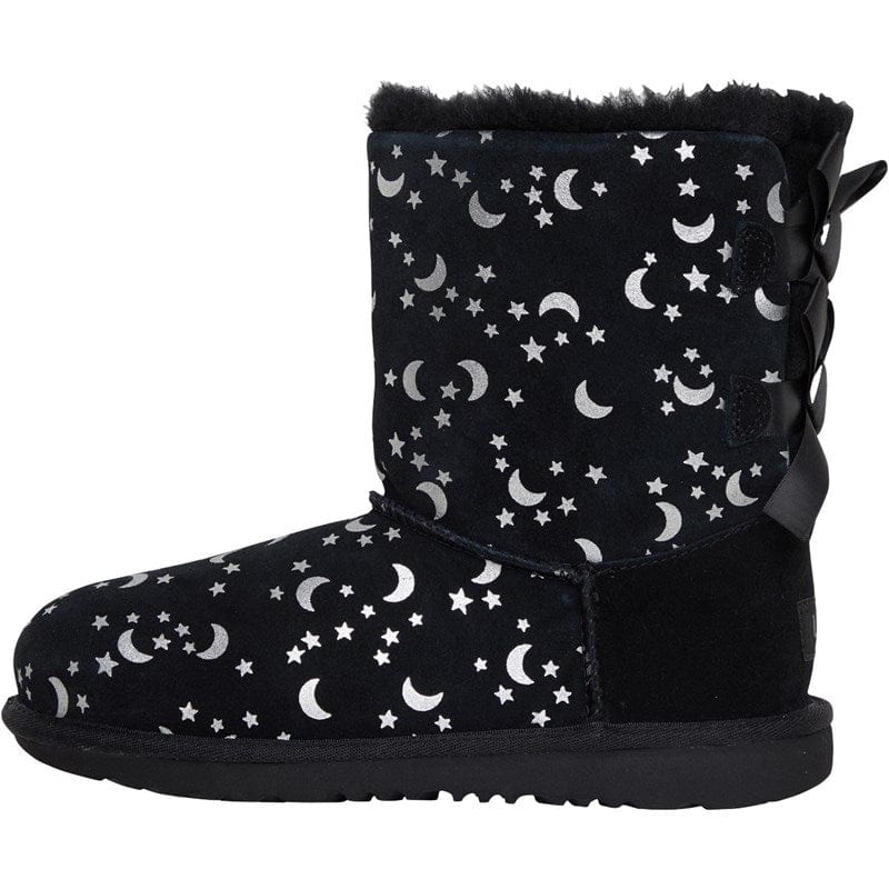 UGG Womens Shoes 36 / Black UGG - Mini baily bow stars and moon