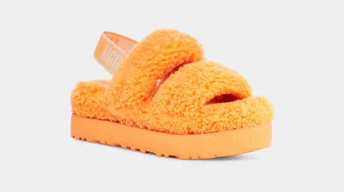 UGG Womens Shoes 38 / Orange UGG - Oh Fluffita Sandals