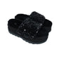 UGG Womens Shoes 38 / Black UGG - Sparkly Faux fur slippers