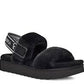 UGG Womens Shoes 38 / Black UGG - Women's Fuzz-oh Sandal