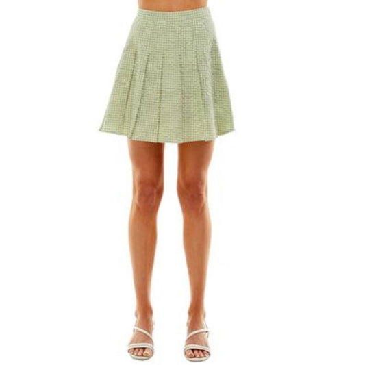 ULTRA FLIRT Womens Bottoms L / Multi-Color ULTRA FLIRT - Seersucker Mini Skirt