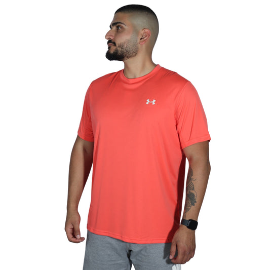 UNDER ARMOUR Mens sports XL / Coral UNDER ARMOUR - Printed mini Logo Front T-shirt