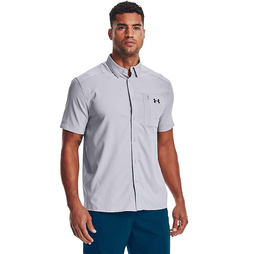 UNDER ARMOUR Mens Tops M / Grey UNDER ARMOUR -  Drift Tide 2.0 Fitted Performance Button-Down Shirt