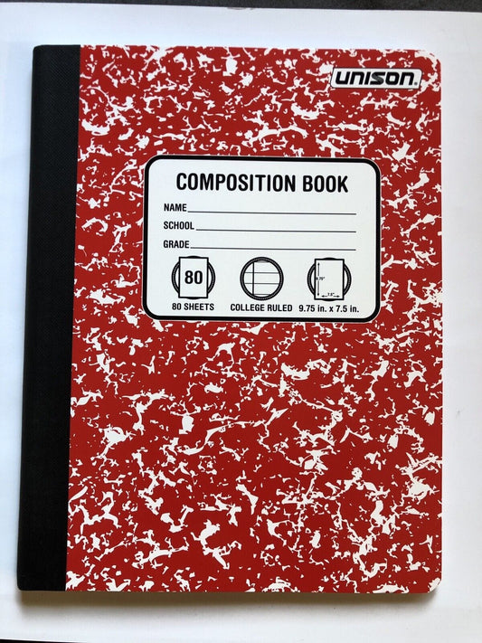 UNISON Stationery UNISON - Composition Notebook, 80 Sheets