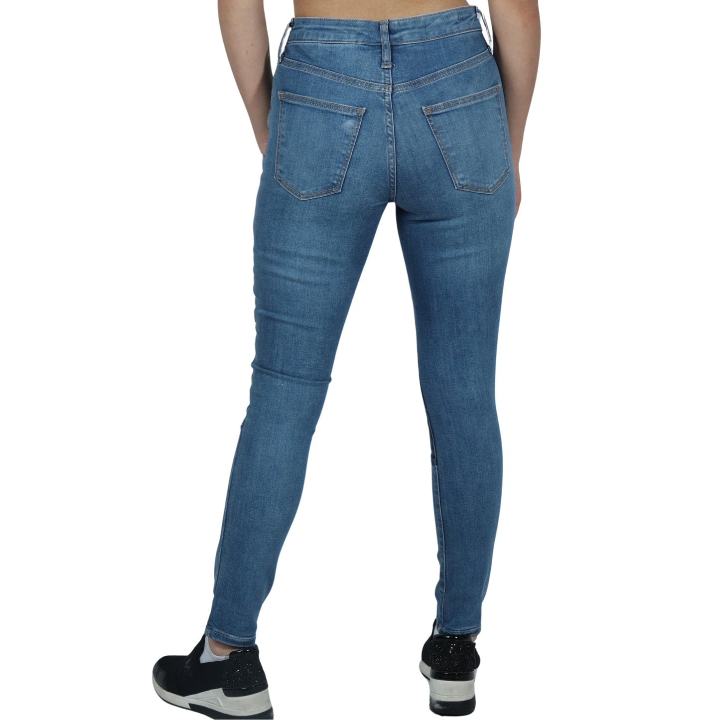 UNIVERSAL THREAD Womens Bottoms S / Blue UNIVERSAL THREAD -  High-Rise Skinny Patched Jeans