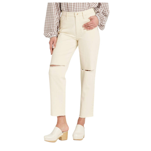 UNIVERSAL THREAD Womens Bottoms XL / Off-White UNIVERSAL THREAD - Super-High Rise Vintage Straight Jeans