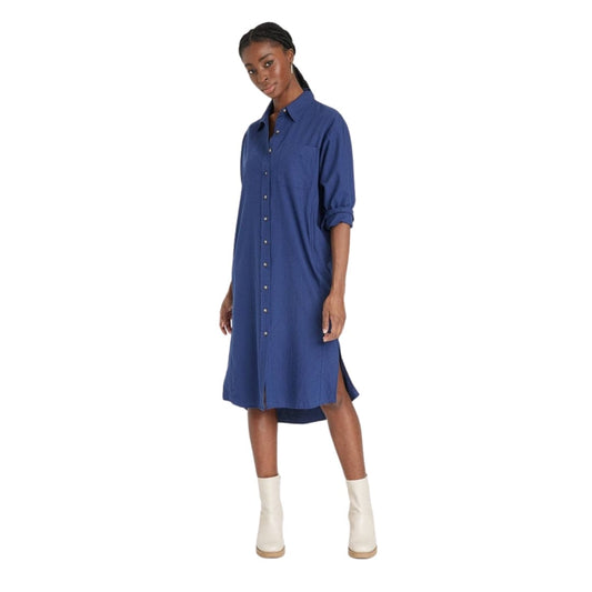 UNIVERSAL THREAD Womens Dress UNIVERSAL THREAD - Long Sleeve Button-Down Shirtdress