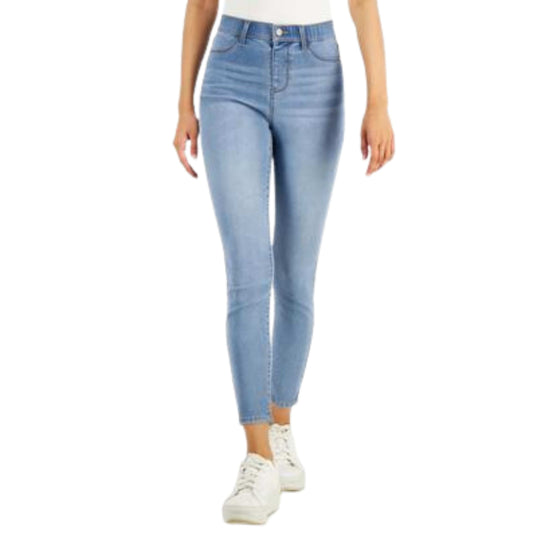 VANILLA STAR Womens Bottoms S / Blue VANILLA STAR - High Rise Pull on Skinny Jeans